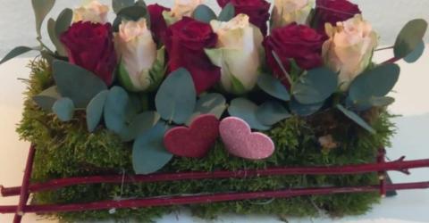 Bloemschikken Valentijn © Gerd Elias