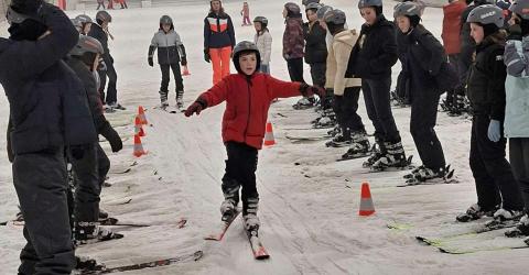 Maksimum krokus: Sneeuwpret in Ice Mountain © Gemeente Ledegem