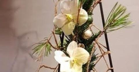 kerststukje maken © Sabien