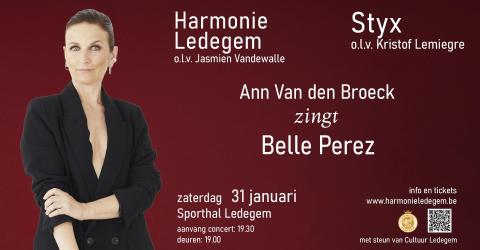 Harmonie Ledegem met Ann Van den Broeck © harmonie ledegem