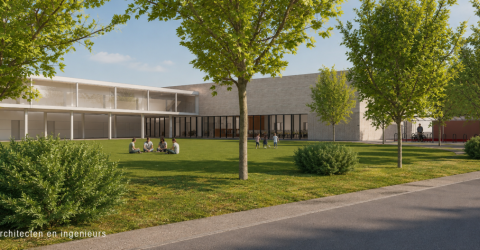 Renderbeeld van het ontwerp van de Samenkomst 2.0