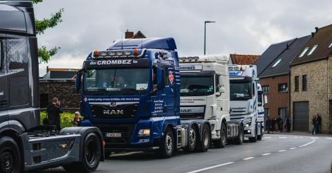 Truckrun strijkt neer in onze gemeente