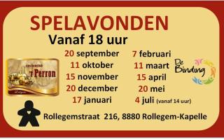 Spelavonden spellenclub 't Perron Ledegem © tperron Ledegem