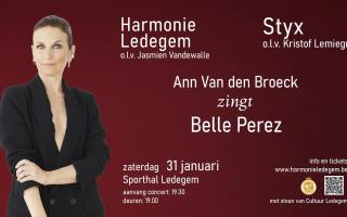 Harmonie Ledegem met Ann Van den Broeck © harmonie ledegem