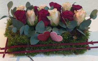 Bloemschikken Valentijn © Gerd Elias